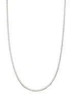  24 Inch Sterling Silver Diamond Cut Rope Chain Necklace 