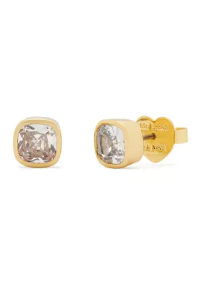 Rounded Square Stud Earrings