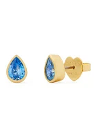 Teardrop Stud Earrings