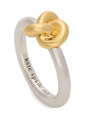 Two Tone Double Knot Ring