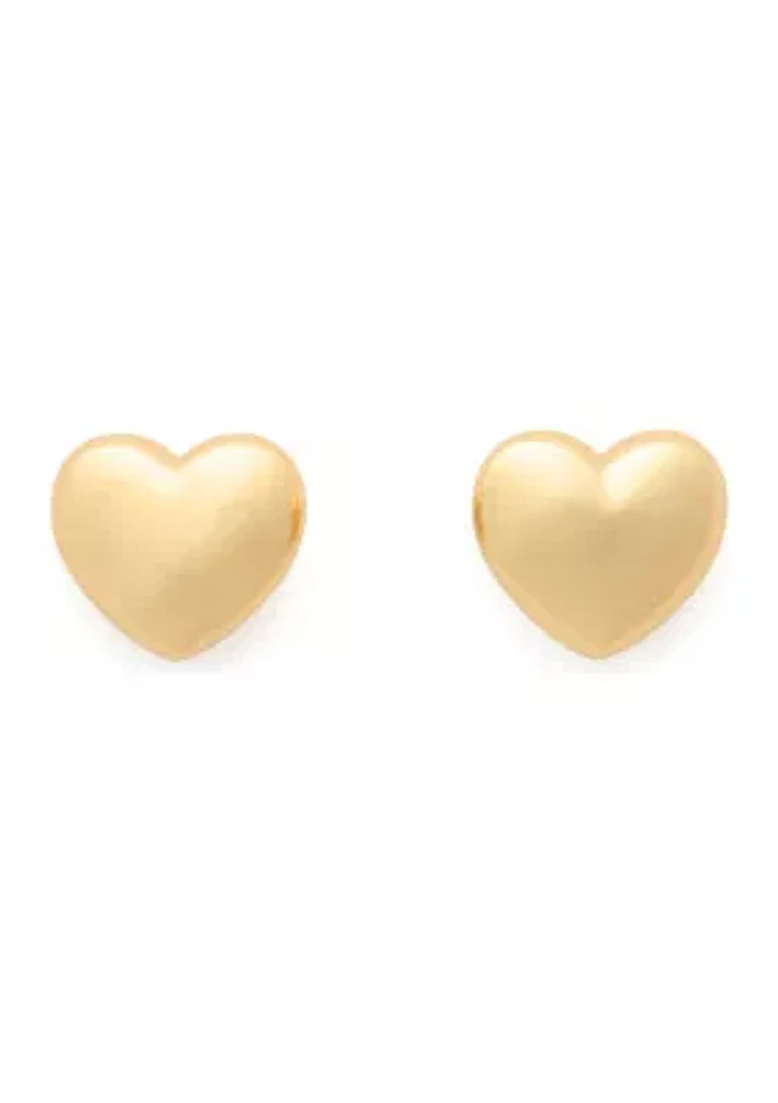 Delicate Mini Heart Stud Earrings