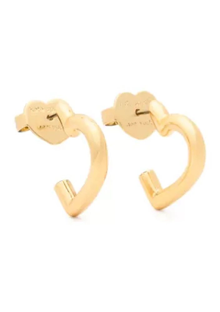 Heart Hoop Earrings