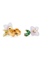 Lab Grown Bursting Blooms Stud Earrings