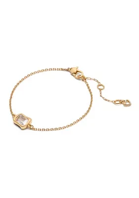 Lab Grown Molten Glass Solitaire Bracelet