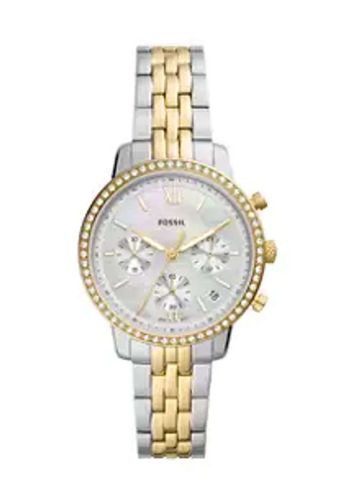 Fossil® Two Tone Watch