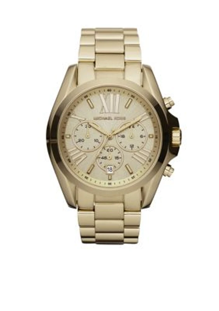 Mid-Size Gold-Tone Stainless Steel Bradshaw Chronograph Watch