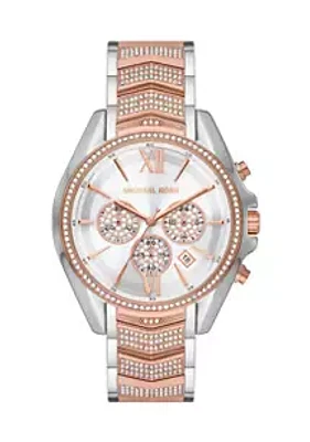 Michael Kors Two Tone Stainless Steel Whitney Chronograph Watch