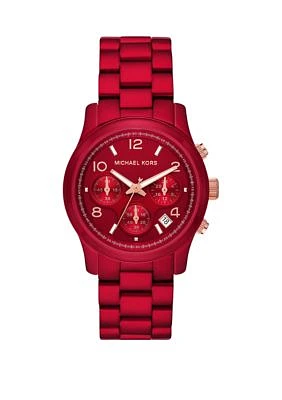 Women's Red Runway Bracelet Watch 