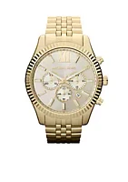 Michael Kors Men's Gold-Tone Stainless Steel Lexington Chronograph Watch