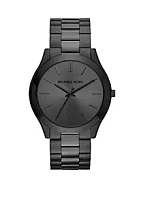 Michael Kors Slim Runway Black Ion Plated Stainless Steel Bracelet Watch