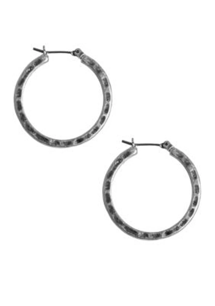 Small Round Hoop Earrings