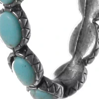 Turquoise Hoop