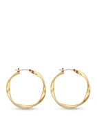 Twisted Hoop Earrings