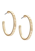 Etch Hoop Earrings 