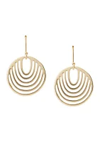 Modern Openwork Drop Earrings