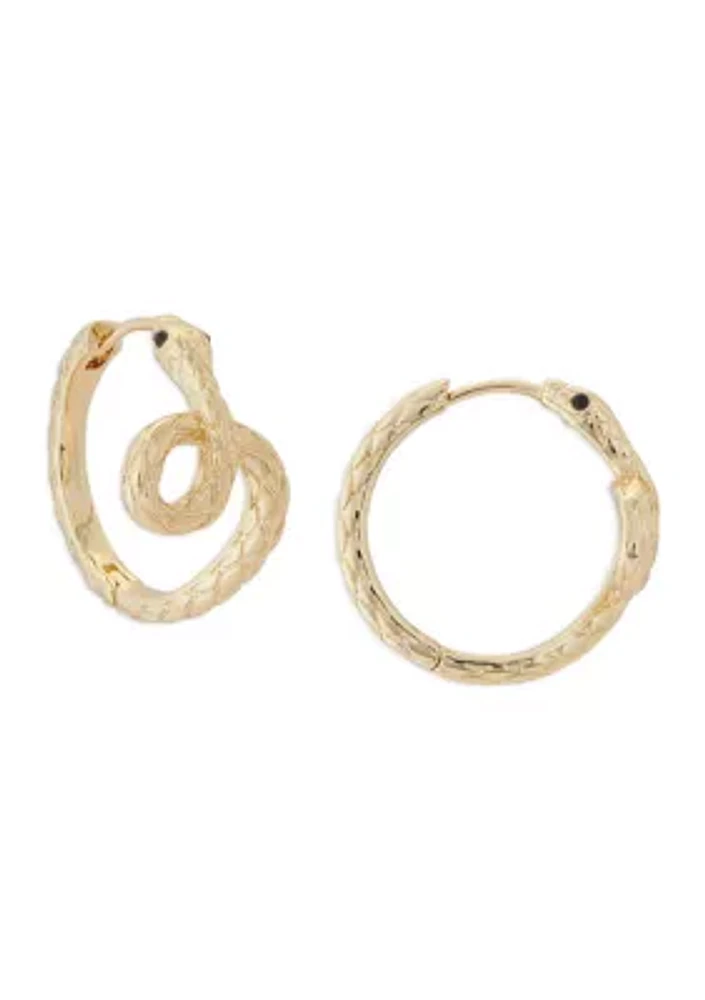 Snake Loop Earrings