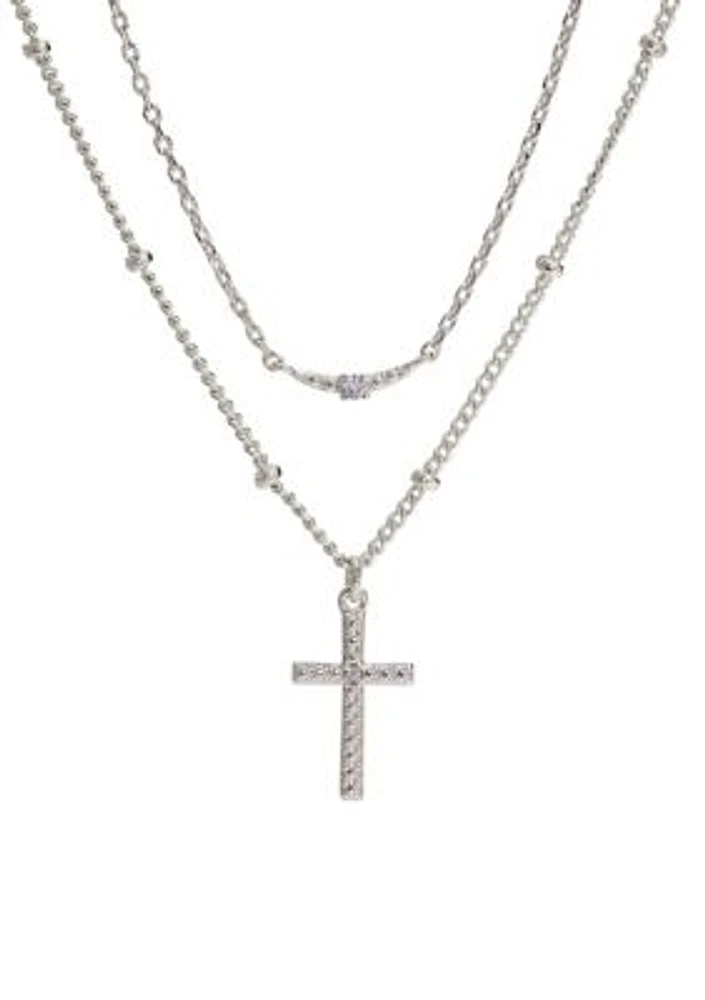 Faith Due Pendant Necklace Set 