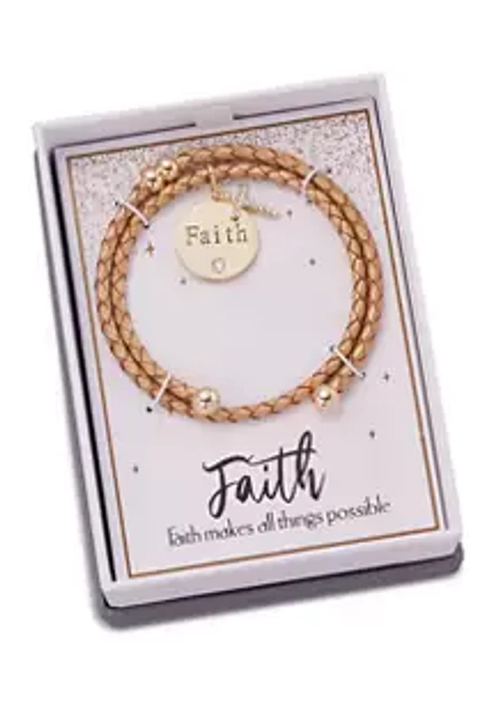 Belk Faith Charm Bracelet