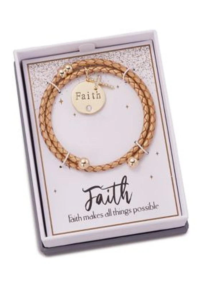 Faith Charm Bracelet