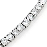 Lab Grown Perfect Tennis 2.5 Millimeter Cubic Zirconia Tennis Necklace 