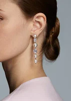 Lab Created London Mixed Linear Earrings