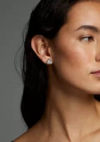 Lab Grown Luxor Trillion Stud Earrings