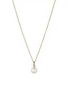 Small Pearl Pendant Necklace