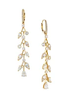 Lab Grown Olivia Long Lever Back Earrings