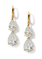 Lab Grown Farrah Drop Lever Back Earrings