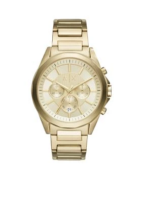 Chronograph Gold-Tone Stainless Steel Watch