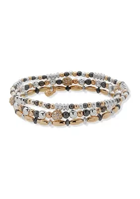 Two Tone Beaded Bracelets - Boxed