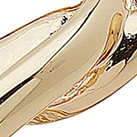 Gold Tone Hinged Bangle Bracelet 