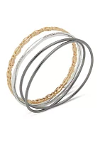 Tri Tone Multi Color Bangle Set