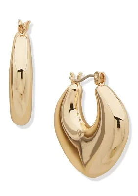 28 Millimeter Thick Click Top Hoop Earrings