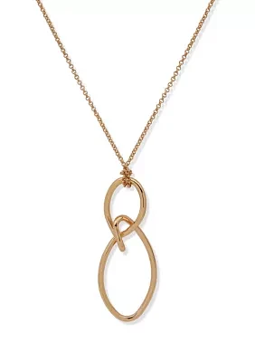 Gold Tone Pendant Necklace