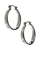 Tapered Hoop Earring