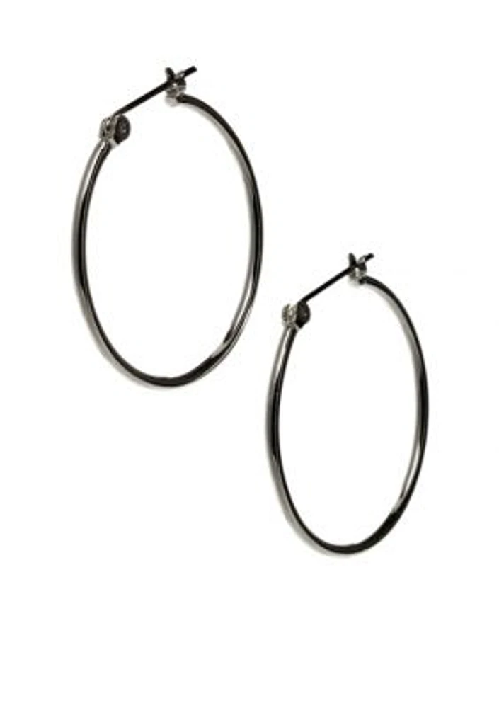 Mid-Sized Tube Hoop Earring