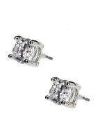 Genuine Cubic Zirconia Stud Earrings