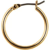 Pierced Gold-Tone Hoop Earrings