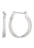 Heavy Metal Ears Medium Hoop Earrings