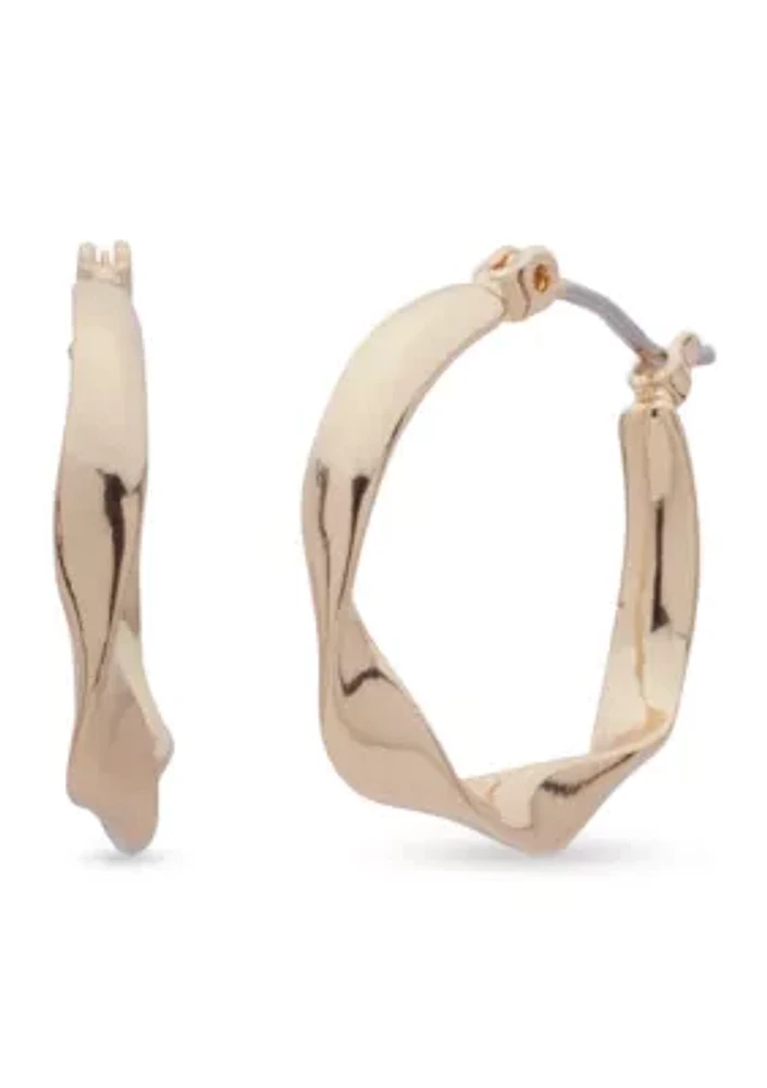 With A Twist Hoop Earrings