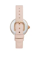 Rose Gold Pink Strap Watch