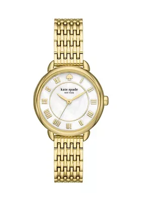 Gold-Tone Avenue Bracelet Watch 