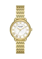 Gold-Tone Avenue Bracelet Watch 