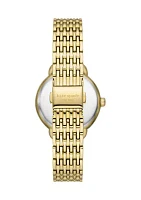 Gold-Tone Avenue Bracelet Watch 