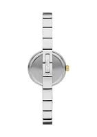 Monroe Two Tone Bangle Watch