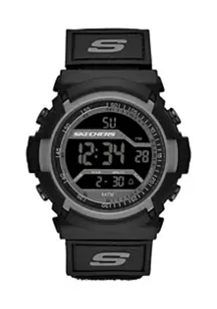 Skechers SKECHERS MENS FLOURNOY BLACK NATO WATCH