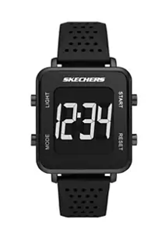 Skechers Men's Naylor Rectangle Digital Watch