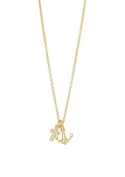 It Is Well Cross Anchor Pendant Necklace