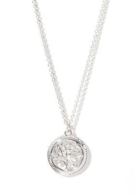 Flourish Tree of Life Silver Tone Necklace